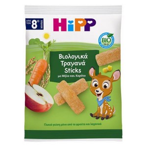 Hipp Bio Sticks με Μήλο & Καρότο από 8m+, 30g