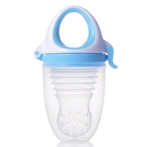 Kidsme Food Feeder Plus Σιλικόνης XL 9m+ Aquamarine Πιπίλα Φαγητού, 1τμχ