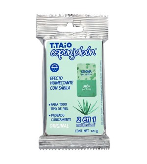 T.Taio Esponjabon 2in1 Aloe Vera Σαπούνι-Σφουγγάρι με Αλόη, 120gr