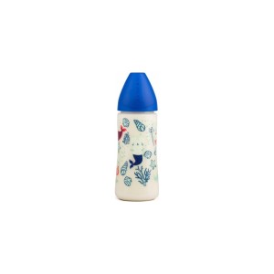 Suavinex Πλαστικό Μπιμπερό Σιλικόνης Βlue Mermaid 6m+ 360ml