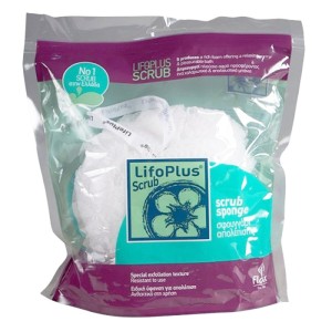 Lifoplus Scrub Σφουγγάρι Απολέπισης Λευκό, 1τμχ