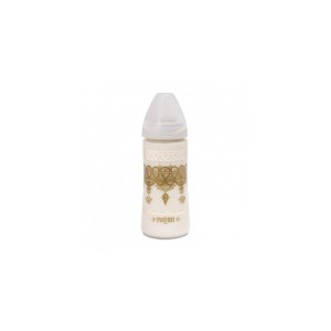 Suavinex Couture Μπιμπερό με Φυσιολογική Θηλή Σιλικόνης 360ml Άσπρο