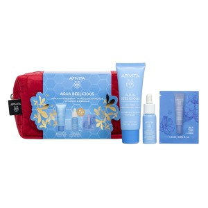 Apivita Aqua Beelicious Σετ Περιποίησης για Ενυδάτωση με Κρέμα-Gel Ενυδάτωσης Ελαφριάς Υφής 40ml & Δώρο Booster Αναζωογόνησης & Ενυδάτωσης 15ml & Gel Ενυδάτωσης για τα Μάτια 1.5ml + Νεσεσέρ, 1σετ