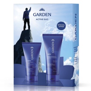 Garden Men Active Duo Box Σετ Ανδρικής Περιποίησης με Αντιρυτιδική Κρέμα με Σύμπλεγμα Βιταμινών Α-C-Ε 50ml & Ενυδατικό Βάλσαμο για Μετά το Ξύρισμα με Αλόη 100ml
