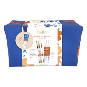Froika Promo Shield & Soothe Oral Kit με Αντηλιακό Προσώπου Hyaluronic Silk Touch Sunscreen SPF50+ 50ml & Αντηλιακό Γαλάκτωμα Σώματος Hydrating Fluid SPF50+ 250ml & Δώρο After Sun 150ml & Νεσεσέρ Παραλίας