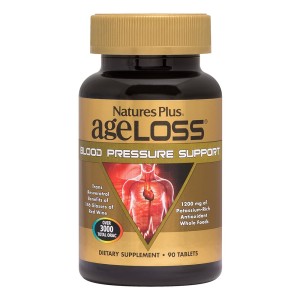Natures Plus AgeLoss Blood Pressure Support Συμπλήρωμα Διατροφής για την Αρτηριακή Πίεση, 90 ταμπλέτες