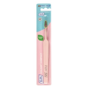 TePe Colour Compact Οδοντόβουρτσα Extra Μαλακή Ροζ, 1τμχ