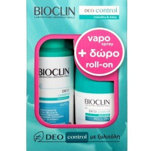Bioclin Promo Deo Control Vapo Αποσμητικό Spray 100ml & Δώρο Αποσμητικό Roll On 50ml
