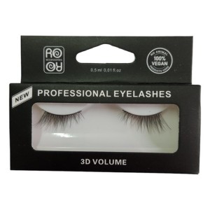 Ro Accessories EY183 Βλεφαρίδες με Κόλλα 3D Volume, 1ζευγάρι