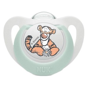 Nuk Star Disney Winnie the Pooh Πιπίλα Σιλικόνης Λευκή Τίγρης 0-6m, 1τμχ