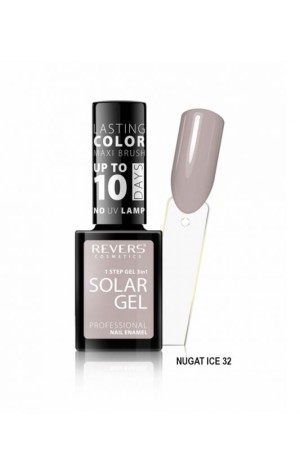 Revers Nail Polish Solar Gel Nugat Ice Ημιμονιμο Βερνικι N32, 10ml