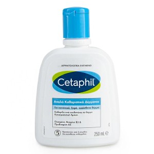 Cetaphil Απαλό Καθαριστικό Δέρματος για Κανονικό, Ξηρό ή Ευαίσθητο Δέρμα, 250ml 