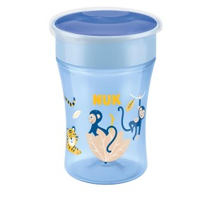 Nuk Magic Cup Ποτηράκι 360° Blue Monkey 8m+, 230ml