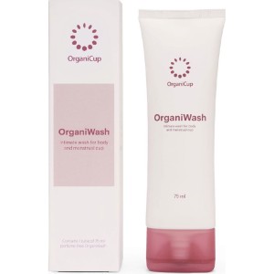 OrganiCup OrganiWash Υγρό Καθαρισμού για το Κύπελλο Περιόδου & την Ευαίσθητη Περιοχή, 75ml