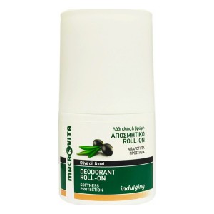 Macrovita Olive Oil & Oat Indulging Αποσμητικό σε Roll-On Χωρίς Αλουμίνιο, 50ml