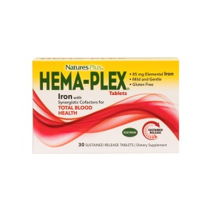 Natures Plus Hema Plex Ταμπλέτες Σιδήρου Βαθμιαίας Αποδέσμευσης, 30tabs