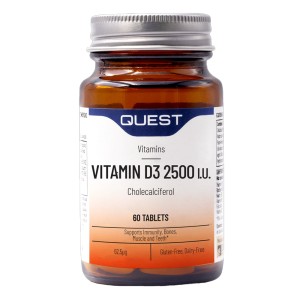 Quest Vitamin D3 2500i.u., 60tabs