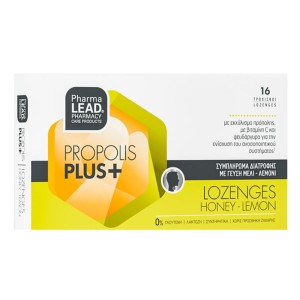 Pharmalead Propolis Plus+ Καραμέλες για Παιδιά χωρίς Γλουτένη Μέλι & Λεμόνι, 16τμχ