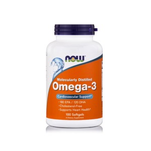 Now Foods Omega 3 Συμπλήρωμα Διατροφής Λιπαρών Οξέων, 100 Μαλακές Κάψουλες