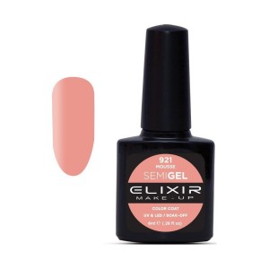 Elixir Make-up Semi Gel Ημιμόνιμο Επαγγελματικό Βερνίκι Νυχιών Νο921 Mousse, 8ml