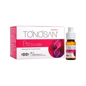 Unipharma Tonosan B12 Booster Συμπλήρωμα Διατροφής Για Την Κάλυψη Των Αναγκών Σε Βιταμίνη Β12, 15x7ml