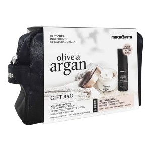 Macrovita Olive Argan GIFT PACK με, Multi-effective Κρέμα Υαλουρονικού 50ml και ΔΩΡΟ Lifting Serum, 30ml