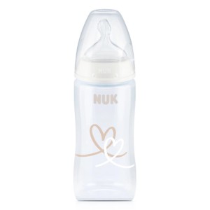 Nuk First Choice Plus Μπιμπερό Σιλικόνης με Δείκτη Ελέγχου Θερμοκρασίας Μπλε Κροκόδειλος 6-18m, 300ml