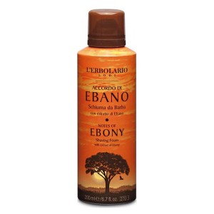 L Erbolario Notes Of Ebony Shaving Foam Αφρός Ξυρίσματος, 200ml