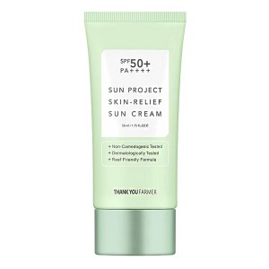 Thank You Farmer Sun Project Skin-Relief Sun Cream SPF50+ Αντηλιακό Προσώπου, 50ml