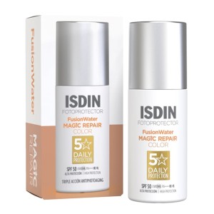 ISDIN FotoProtector Fusion Water Magic Repair Color Αντηλιακό Προσώπου με Χρώμα με Αντιγηραντική Δράση SPF50+, 50ml