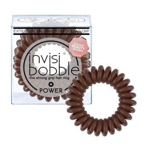Invisibobble Power Pretzel Brown, Λαστιχάκι Μαλλιών, 3τμχ