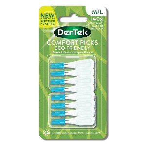 Dentek Eco Comfort Picks Μεσοδόντια Βουρτσάκια M/L, 40τμχ
