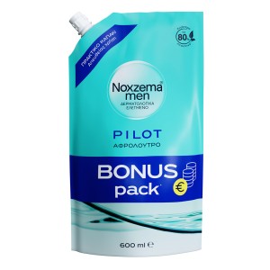 Noxzema Men Pilot Αφρόλουτρο Bonus Pack Refill, 600ml