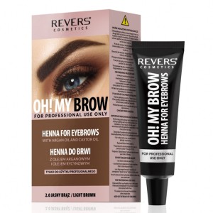 Revers Henna Pro Colors Χέννα για Φρύδια 3.0 Ανοιχτό Καφέ, 1σετ