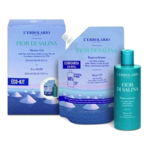 L Erbolario Fior Di Salina Eco Kit Με Αφρόλουτρο 250ml + Ανταλλακτικό 500ml