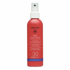 Apivita Bee Sun Safe Hydra Melting Face Body SPF30 Ενυδατικό Αντηλιακό Spray Ελαφριάς Υφής Για Πρόσωπο - Σώμα Με Θαλάσσια Φύκη και Πρόπολη, 200ml
