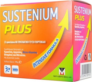 Menarini Sustenium Plus Συμπλήρωμα Διατροφής με Πορτοκάλι για Τόνωση & Ενέργεια, 22 φακελίσκοι