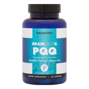 Natures Plus BrainCeutix PQQ Brainceutix PQQ Συμπλήρωμα Διατροφής για Τόνωση, Προστασία & Αναγέννηση Εγκεφαλικών Κυττάρων, 60 κάψουλες