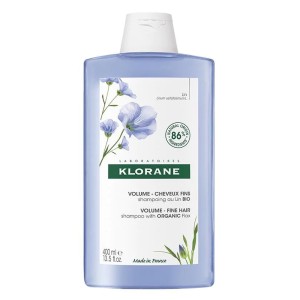 Klorane Linum Σαμπουάν για Όγκο με Ίνες Λιναριού BIO, 400ml