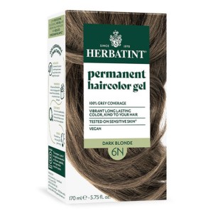 Herbatint Permanent Gel Βαφή Μαλλιών Χωρίς Αμμωνία 6N Ξανθό Σκούρο, 170ml