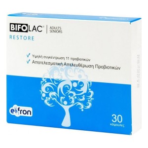 Eifron Bifolac Restore Adults-Seniors Προβιοτικό για Ενήλικες, 30caps