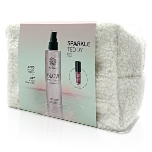 Garden Sparkle Teddy Σετ με Glow Angel Light Shimmer Body Mist 200ml & Mini Υγρό Ματ Κραγιόν Dark Cherry No.6, 2ml + Δώρο Νεσεσέρ, 1σετ