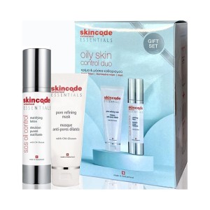Skincode Gift Pack Oily Skin Control Duo SOS Mattifying Lotion Σμηγματορρυθμιστική Κρέμα Προσώπου, 50ml & Pore Refining Mask Καθαριστική Mάσκα, 75ml