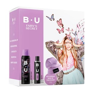 B.U. Fairys Secret Eau de Toilette 50ml, Deodorant Spray 150ml & Gift Beanie