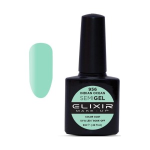 Elixir Make-up Semi Gel Ημιμόνιμο Επαγγελματικό Βερνίκι Νυχιών Νο956 Indian Ocean, 8ml