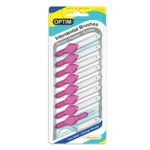 Stoddard Interdental Brushes 0.40mm Pink - Μεσοδόντια Βουρτσάκια Ροζ, 8τμχ