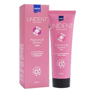 Intermed Unident Pharma Pregnancy & Lactation Care Οδοντόκρεμα Κατάλληλη για Εγκυμοσύνη & Θηλασμό, 75ml