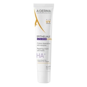 A-Derma Epitheliale Ultra Repair HA+  Προστατευτική Επανορθωτική Κρέμα κατά των Σημαδιών SPF50+, 40ml