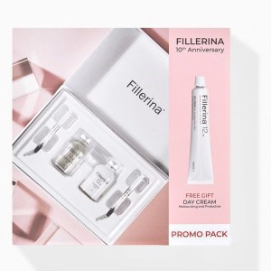 Fillerina Promo 12 HA Densifying-Filler Face Treatment Grade 4 & Δώρο Filler Day Cream Grade 4, 1σετ