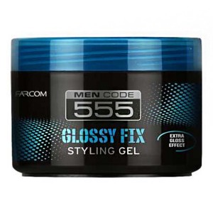 Farcom Gel Μαλλιών Men Code 555 Glossy Fix Styling Gel, 250ml